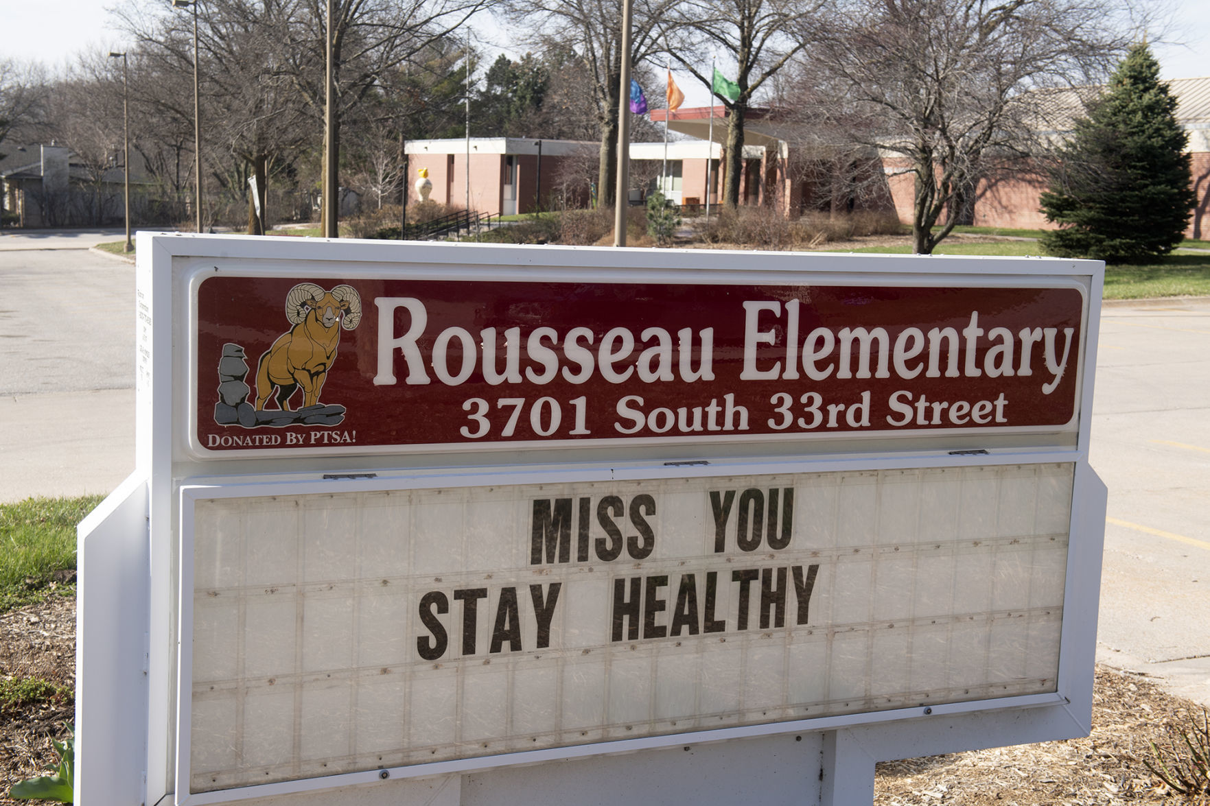 School sign